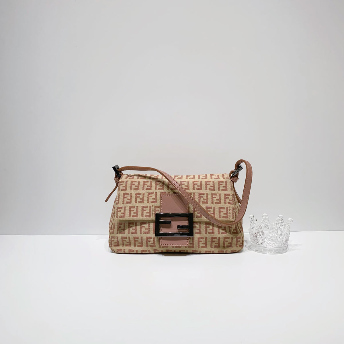 No.3972 Fendi Vintage Zucchino Mini Mama Baguette Bag Gallery Luxe