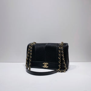 No.4241-Chanel Pleated Crush Flap Bag (Unused / 未使用品)