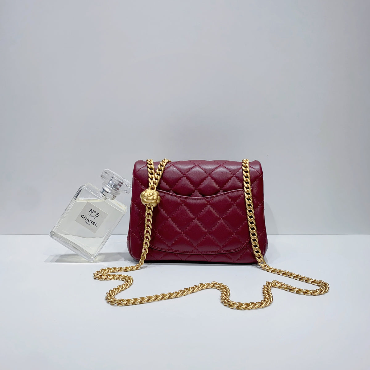 Red chanel no 5 bag Clearance