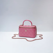 將圖片載入圖庫檢視器 No.3673-Chanel Timeless Classic Handle Vanity With Chain (Brand New / 全新貨品)