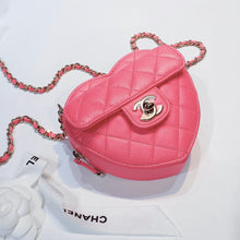 이미지를 갤러리 뷰어에 로드 , No.001342-2-Chanel CC In Love Heart Clutch With Chain (Brand New / 全新貨品)