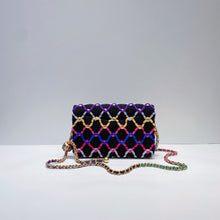 이미지를 갤러리 뷰어에 로드 , No.001342-1-Chanel Tweed Pearl Crush Wallet On Chain (Brand New / 全新貨品)