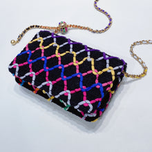 이미지를 갤러리 뷰어에 로드 , No.001342-1-Chanel Tweed Pearl Crush Wallet On Chain (Brand New / 全新貨品)