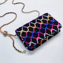 이미지를 갤러리 뷰어에 로드 , No.001342-1-Chanel Tweed Pearl Crush Wallet On Chain (Brand New / 全新貨品)