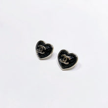 将图片加载到图库查看器，No.4316-Chanel Metal Heart Earrings
