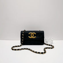 將圖片載入圖庫檢視器 No.001665-4-Chanel Vintage Satin Mini Flap Bag
