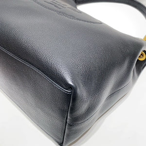 No.4350-Prada Vitello Phenix Embossed Logo Hobo Tote Bag