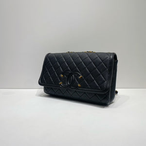 No.4312-Chanel Large CC Filigree Flap Bag