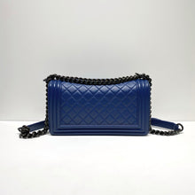 将图片加载到图库查看器，No.4308-Chanel Calfskin So Black Boy 25cm
