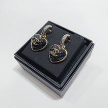 将图片加载到图库查看器，No.4317-Chanel Metal Pendant Heart Earrings
