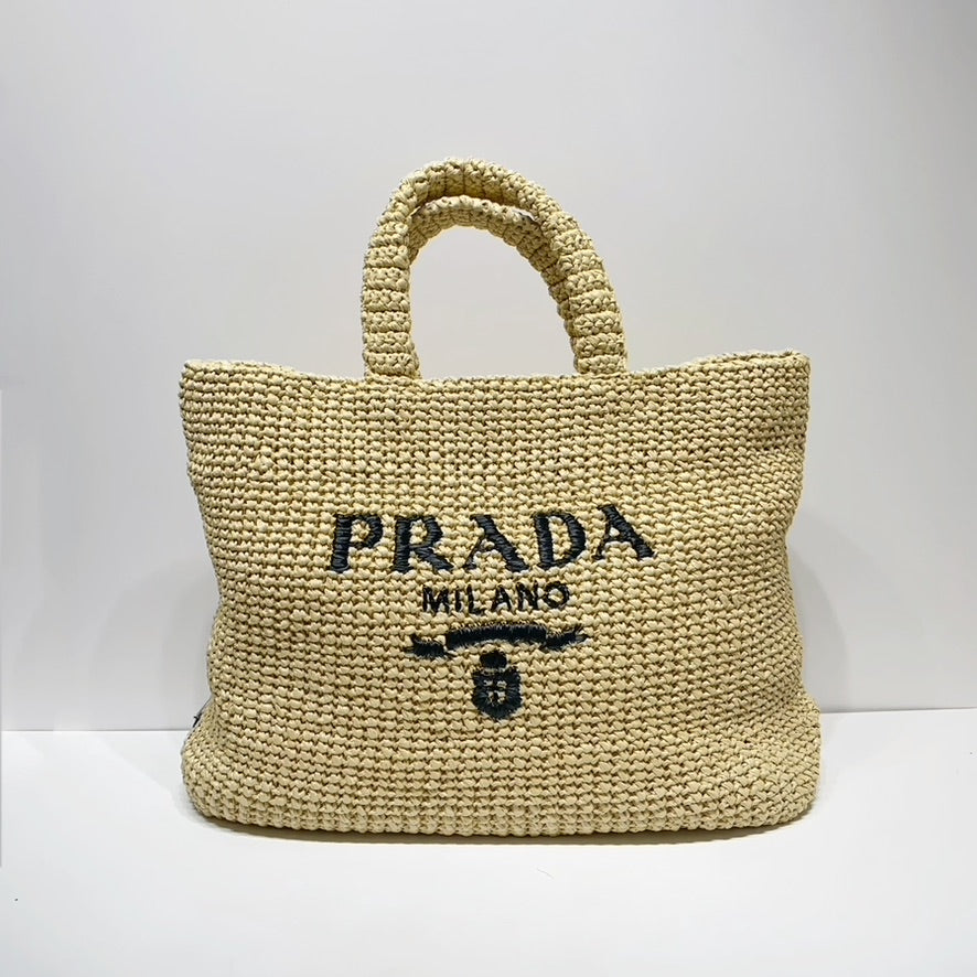 No.4352-Prada Crochet Tote Bag