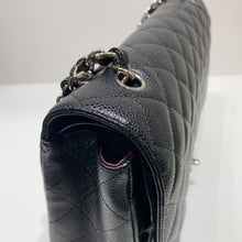 Load image into Gallery viewer, No.003007-Chanel Caviar Timeless Classic Maxi Jumbo Flap Bag
