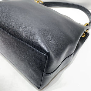 No.4350-Prada Vitello Phenix Embossed Logo Hobo Tote Bag