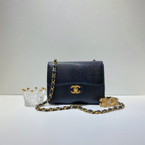 No.2985-Chanel Vintage Lizard Classic Flap Mini 17cm