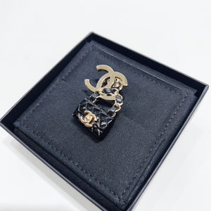 No.4319-Chanel Metal CC Classic Bag Brooch (Unused / 未使用品)