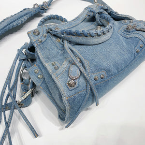 No.4493-Balenciaga Denim Neo Cagloe XS Handbag