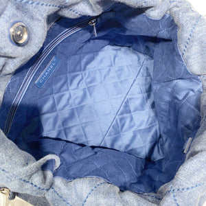 No.4520-Chanel Denim Small 22 Tote Bag