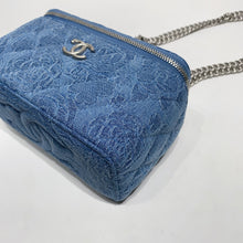 将图片加载到图库查看器，No.4421-Chanel Denim Sweet Heart Vanity With Chain (Unused / 未使用品)
