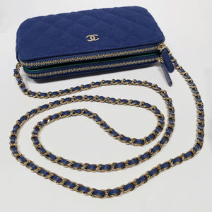 No.4517-Chanel Jersey Clutch With Chain