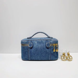 No.3651-Chanel Vintage Denim Large Vanity Case