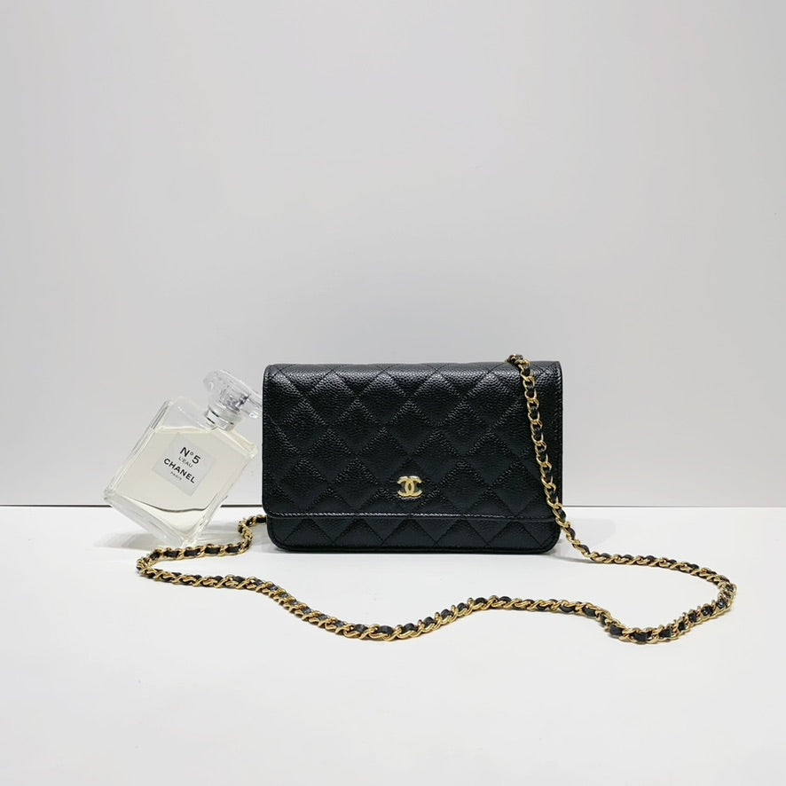 No.4415-Chanel Caviar Timeless Classic Wallet On Chain (Brand New/全新)