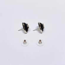 Load image into Gallery viewer, No.4265-Chanel Metal &amp; Pearl Crystal Heart Earrings

