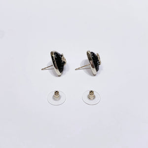 No.4265-Chanel Metal &amp; Pearl Crystal Heart Earrings