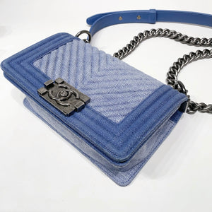 No.4518-Chanel Denim Small Boy 20cm