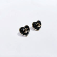 将图片加载到图库查看器，No.4316-Chanel Metal Heart Earrings
