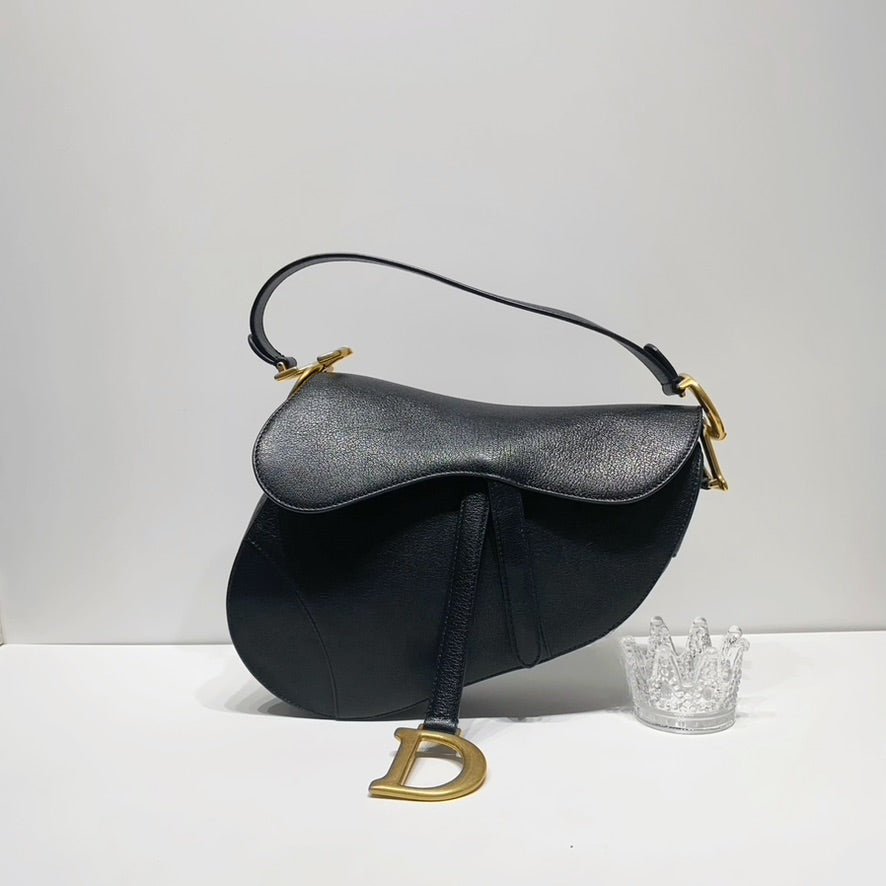 No.4339-Christian Dior Medium Saddle Bag with Strap