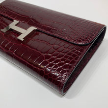 Load image into Gallery viewer, No.04565-Hermes Shiny Alligator  Constance Long Wallet
