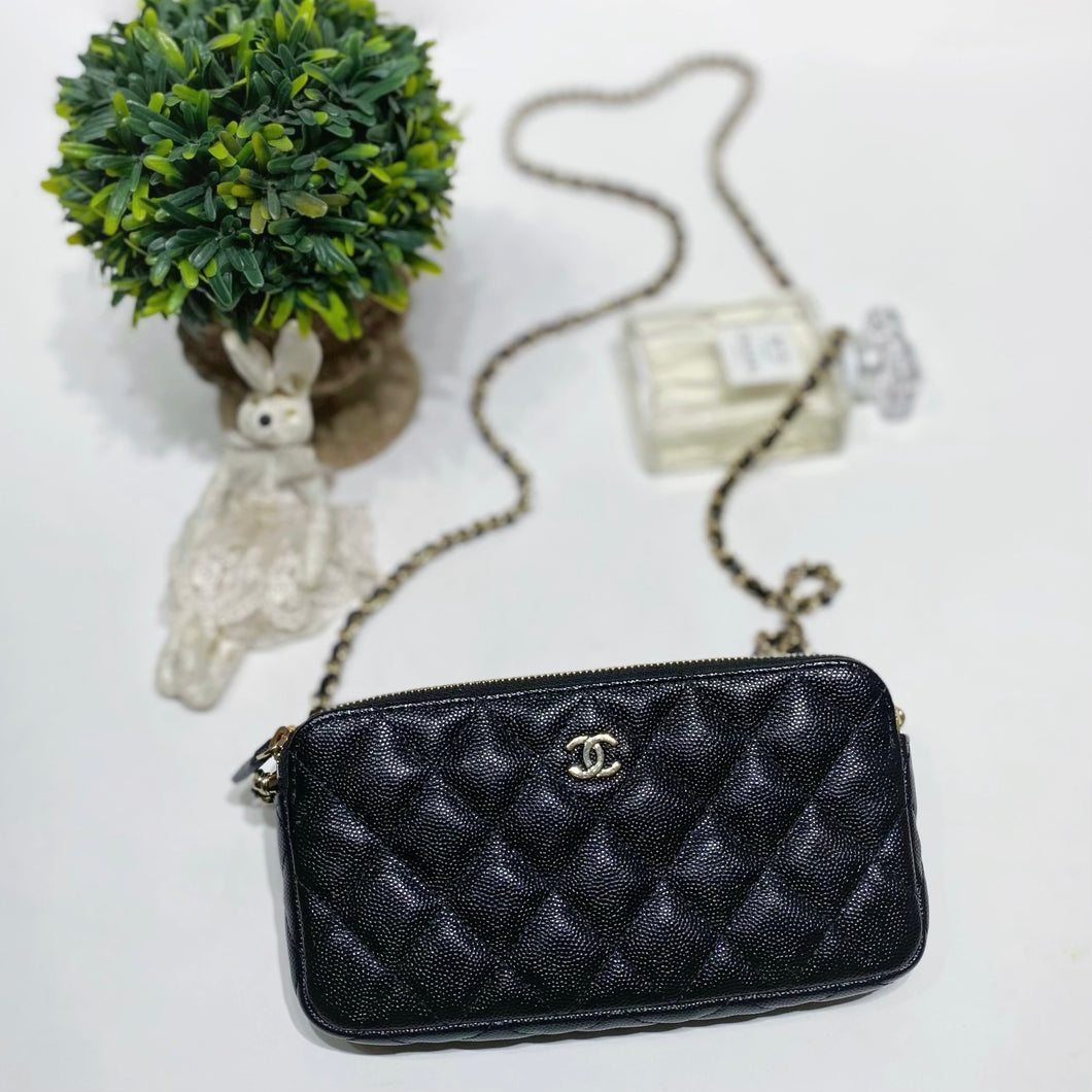 No.4389-Chanel Timeless Classic Clutch With Chain