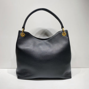 No.4350-Prada Vitello Phenix Embossed Logo Hobo Tote Bag