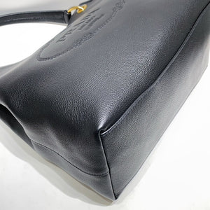 No.4350-Prada Vitello Phenix Embossed Logo Hobo Tote Bag