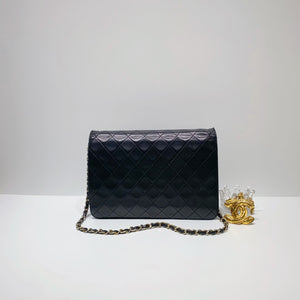 No.001603-Chanel Vintage Lambskin Flap Bag