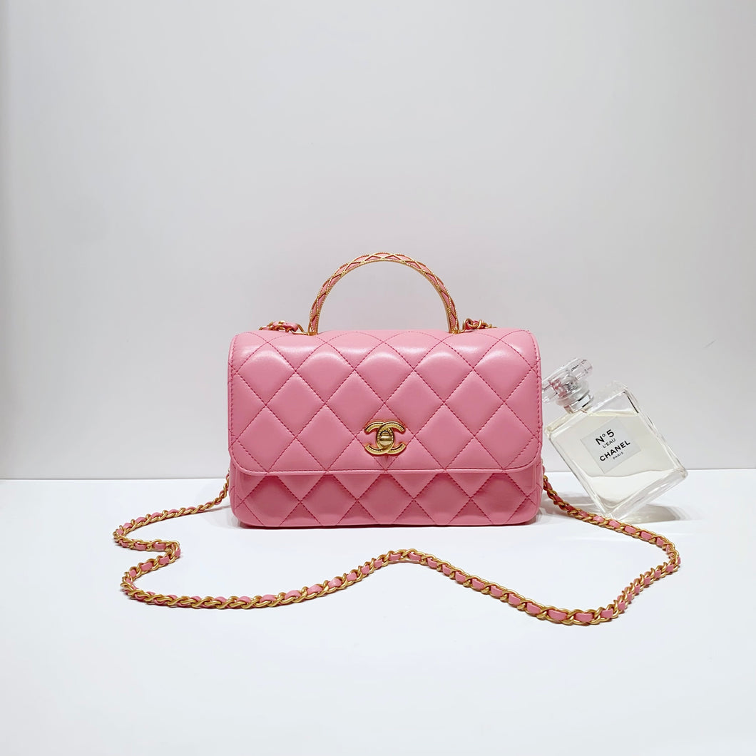 No.4253-Chanel Precious Braids Flap Bag With Top Handle