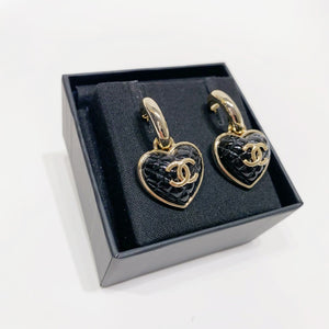 No.4164-Chanel Metal Pendant Heart Earrings