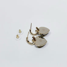 이미지를 갤러리 뷰어에 로드 , No.4164-Chanel Metal Pendant Heart Earrings
