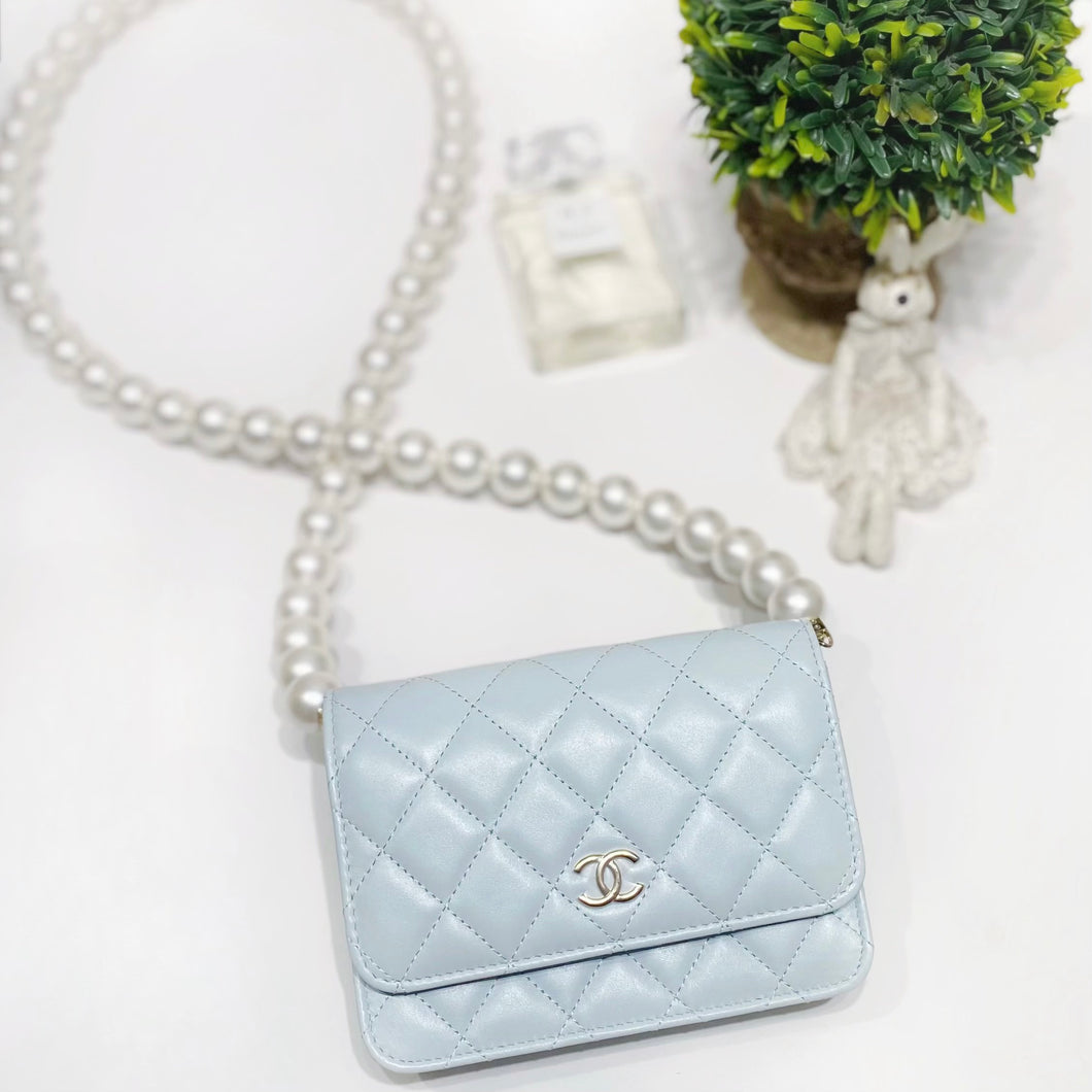 No.4524-Chanel Maxi Pearls Clutch With Chain (Unused / 未使用品)