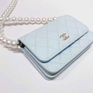 No.001663-Chanel Maxi Pearls Clutch With Chain (Unused / 未使用品)