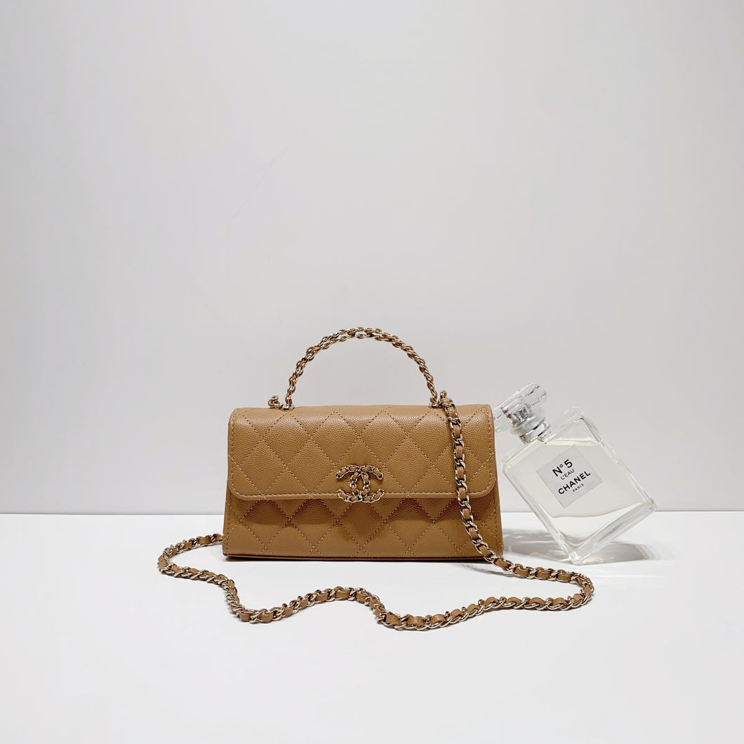 No.4181-Chanel Chain Match Top Handle Clutch With Chain (Brand New / 全新貨品)