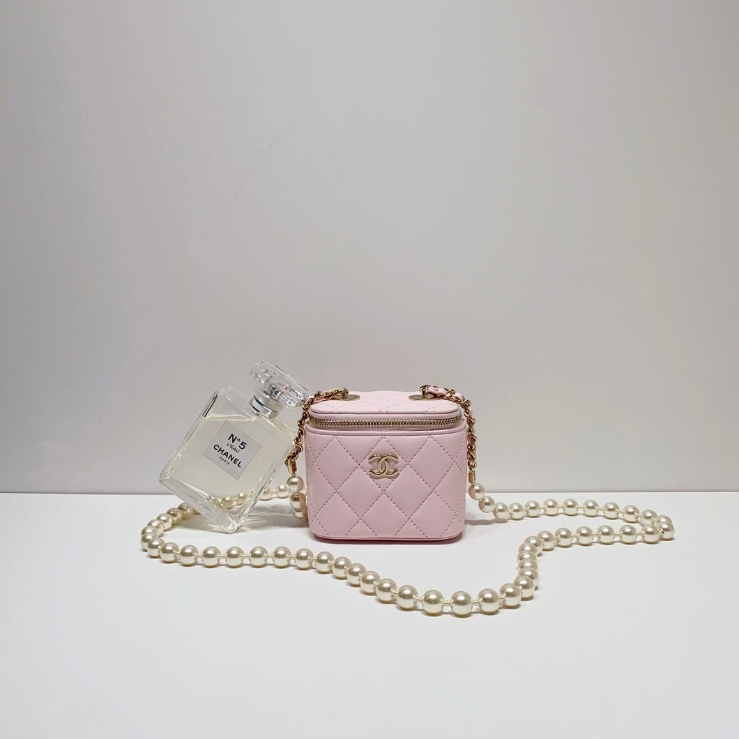 No.4180-Chanel Small Pearl Mood Vanity With Chain (Unused / 未使用品)