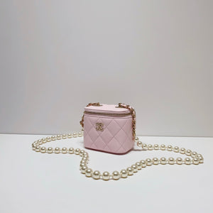 No.4180-Chanel Small Pearl Mood Vanity With Chain (Unused / 未使用品)