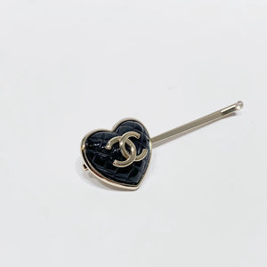No.4175-Chanel Metal Coco Mark Heart Hair Clip