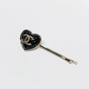 No.4175-Chanel Metal Coco Mark Heart Hair Clip