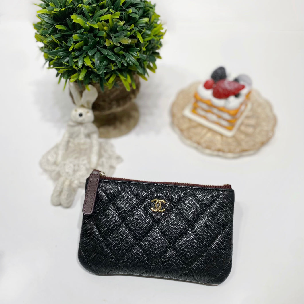 No.4202-Chanel Caviar Timeless Classic Mini O Case Pouch