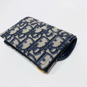 No.4220-Dior Saddle Flap Card Holder