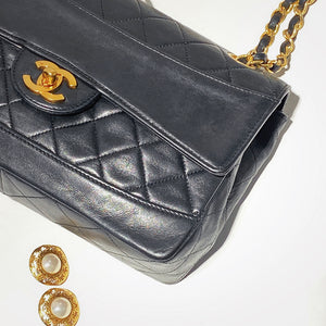 No.3893-Chanel Vintage Lambskin Flap Bag