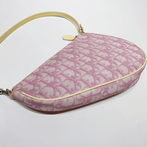 No.4227-Dior Vintage Canvas Saddle Handbag