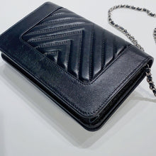 Load image into Gallery viewer, No.001548-Chanel Belle Vintage Chevron Wallet On Chain (Unused / 未使用品)
